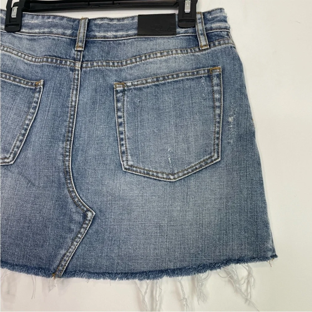 Rails Wynonna Medium Vintage All Over Studded Distressed Jean Mini Skirt. SZ 29